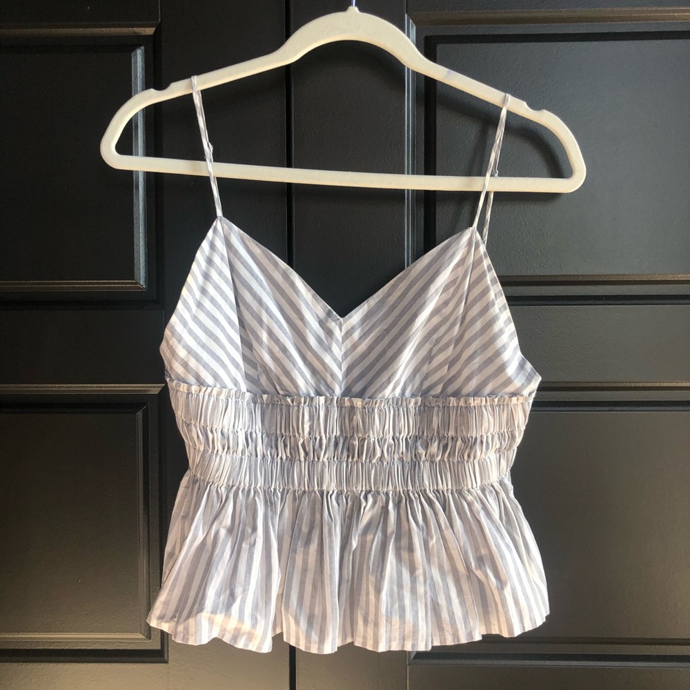 Striped Peplum Top